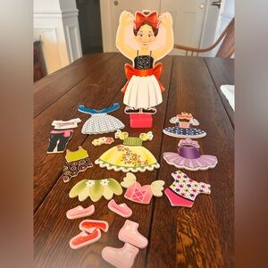 Melissa & Doug Nina Ballerina Magnetic Dress Up Doll Set